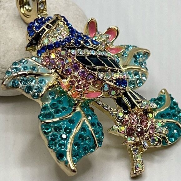 Kirks Folly BLUE SONG BIRD MAGNETIC ENHANCER Pendant - Picture 3 of 9